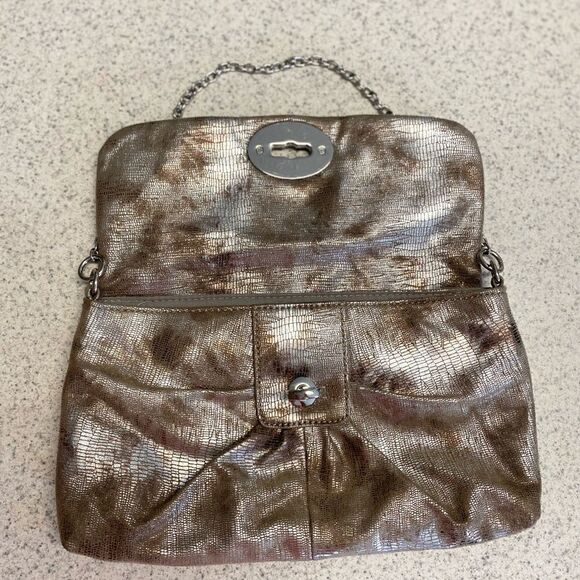The limited Metallic Reptile Embossed Purse - Picture 3 of 6
